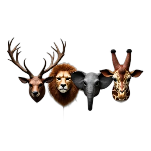 mask, animal, crown, jewelry transparent PNG cut-out