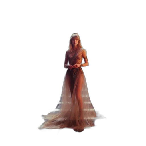 dress, crown, jewelry, creature transparent PNG cut-out