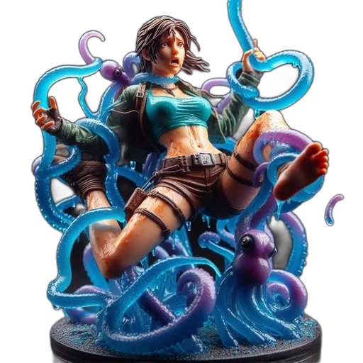 concept art, fantasy art, underwater, detailed transparent PNG cut-out