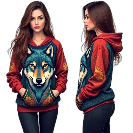 jacket, animal, fantasy art, pixel art transparent PNG cut-out