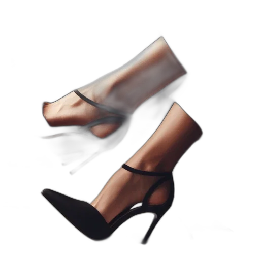 shoes, dress, photorealistic, 3d render transparent PNG cut-out
