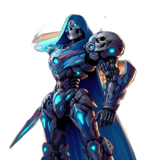 robot, weapon, sword, concept art transparent PNG cut-out