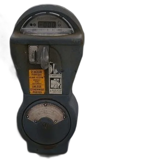 bottle, parking, meter, yellow transparent PNG cut-out