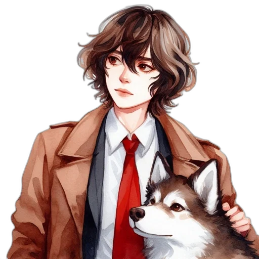 jacket, animal, staff, face transparent PNG cut-out