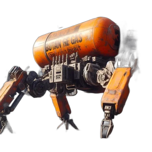 robot, weapon, furniture, concept art transparent PNG cut-out