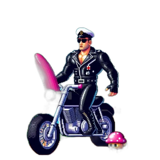 jacket, weapon, robot, car transparent PNG cut-out