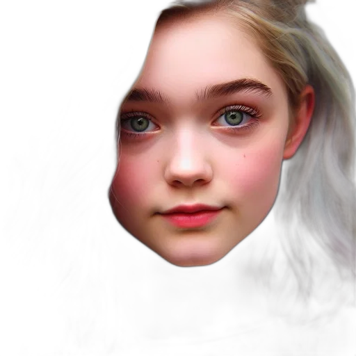 face, mask, hair, robot transparent PNG cut-out