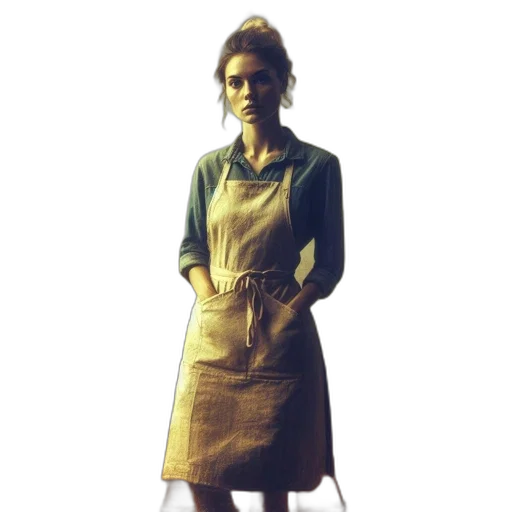 dress, staff, jacket, face transparent PNG cut-out