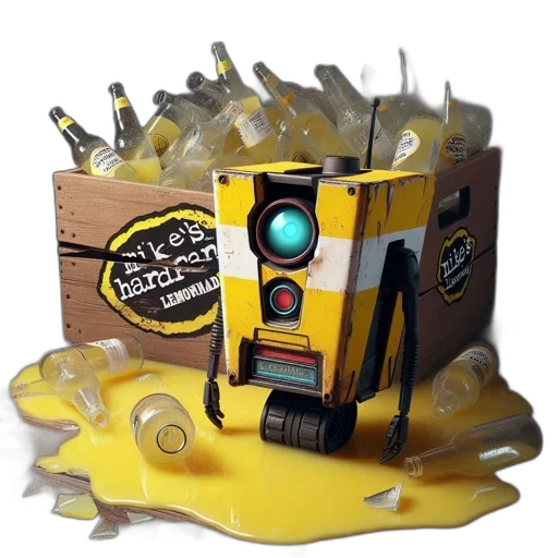 robot, staff, weapon, 3d render transparent PNG cut-out