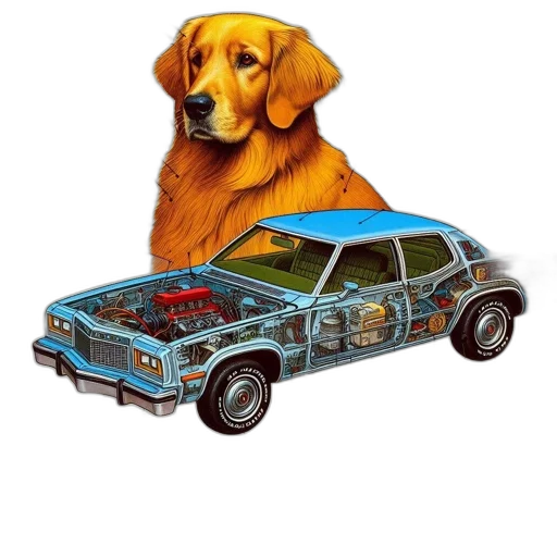 car, animal, pixel art, concept art transparent PNG cut-out