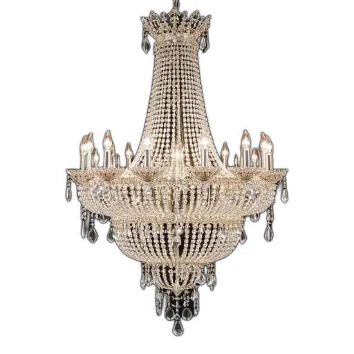 crown, 3d render, crystal, chandelier transparent PNG cut-out