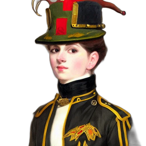 hat, staff, crown, jacket transparent PNG cut-out
