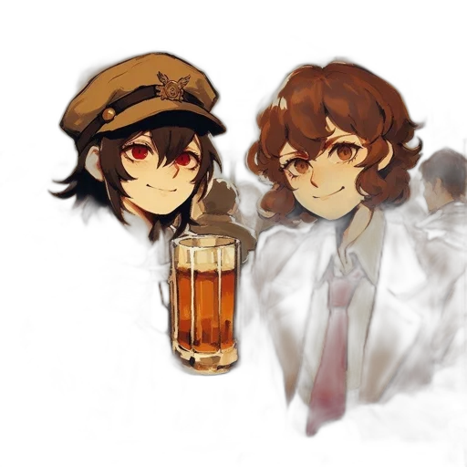 hat, crown, staff, bottle transparent PNG cut-out