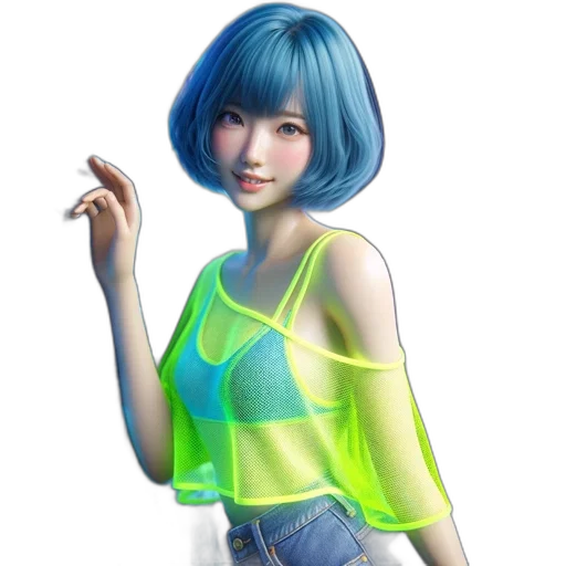dress, robot, jewelry, staff transparent PNG cut-out