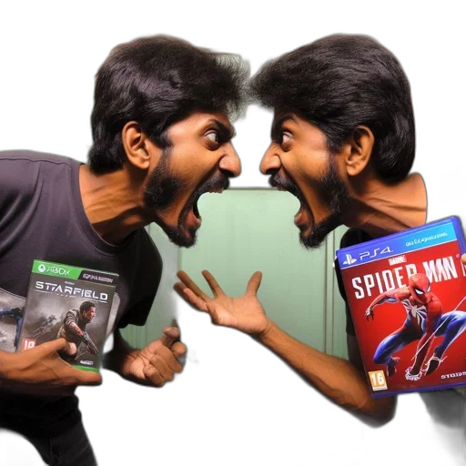 comic book art, concept art, 3d render, two transparent PNG cut-out