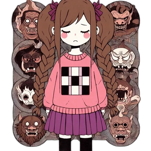 mask, creature, dress, face transparent PNG cut-out