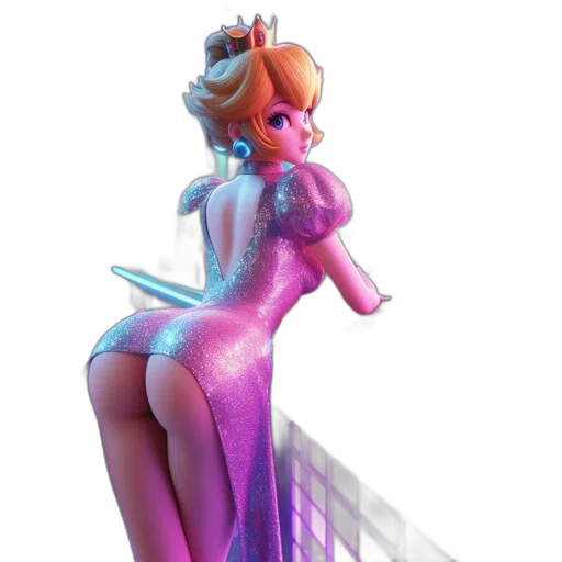 dress, staff, weapon, robot transparent PNG cut-out