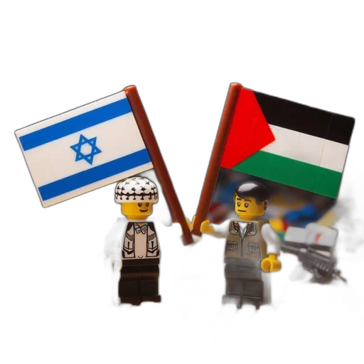 pixel art, two, lego, figurines transparent PNG cut-out