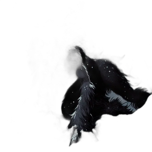 animal, dragon, creature, hair transparent PNG cut-out