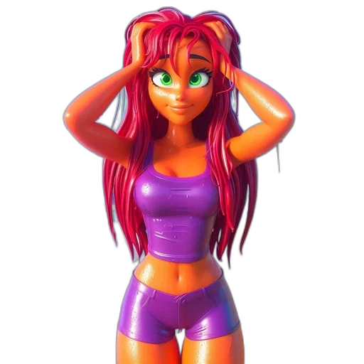 robot, mask, dress, hair transparent PNG cut-out