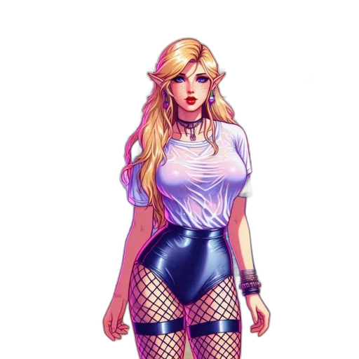 dress, pixel art, fantasy art, comic book art transparent PNG cut-out