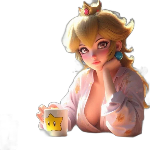 crown, dress, pixel art, concept art transparent PNG cut-out