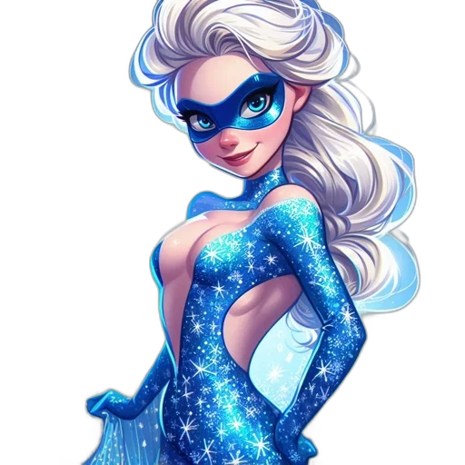dress, comic book art, fantasy art, cartoon transparent PNG cut-out