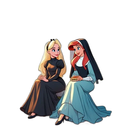 dress, cartoon, concept art, fantasy art transparent PNG cut-out