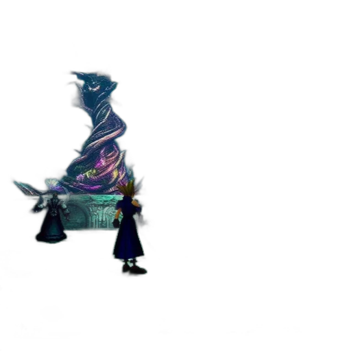 dragon, staff, creature, dress transparent PNG cut-out