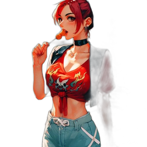 dress, jacket, staff, weapon transparent PNG cut-out
