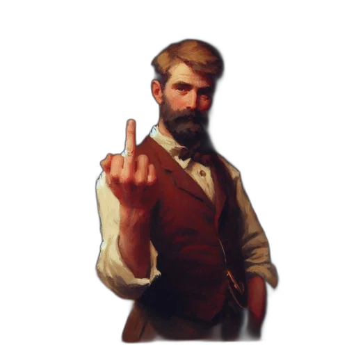 staff, weapon, face, jacket transparent PNG cut-out