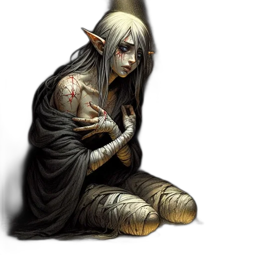 fantasy art, concept art, comic book art, pixel art transparent PNG cut-out