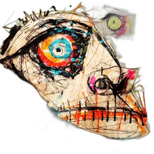 mask, face, hat, creature transparent PNG cut-out
