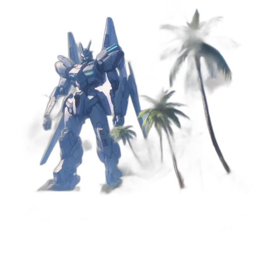 weapon, robot, creature, staff transparent PNG cut-out