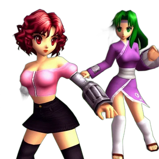 3d render, concept art, vaporwave, pixel art transparent PNG cut-out