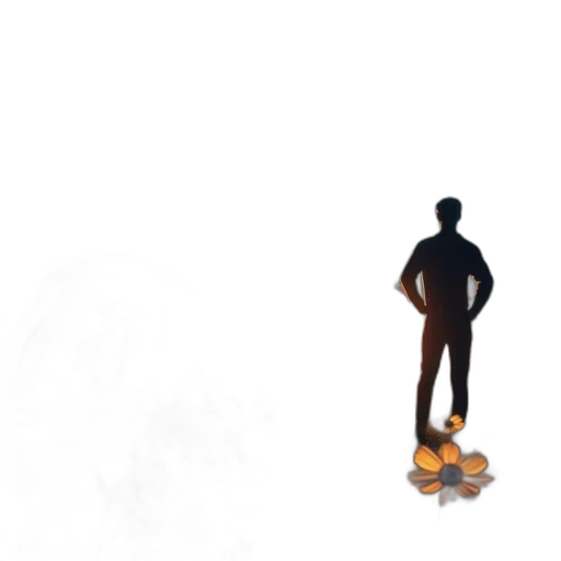 robot, shoes, staff, creature transparent PNG cut-out