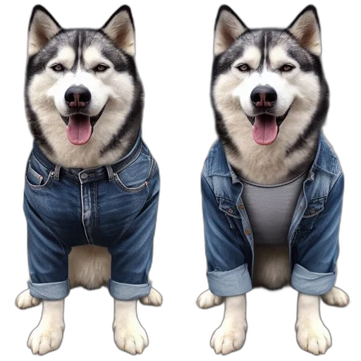 jacket, animal, photorealistic, 3d render transparent PNG cut-out