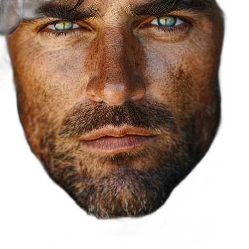 face, mask, hat, jacket transparent PNG cut-out