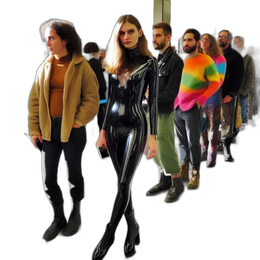 jacket, staff, concept art, comic book art transparent PNG cut-out