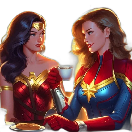 comic book art, concept art, fantasy art, cartoon transparent PNG cut-out