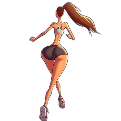 dress, staff, hair, concept art transparent PNG cut-out