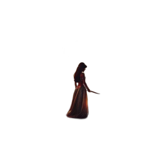dress, staff, sword, jewelry transparent PNG cut-out