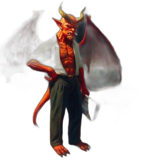 dragon, staff, creature, concept art transparent PNG cut-out