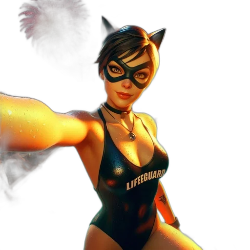 comic book art, concept art, fantasy art, 3d render transparent PNG cut-out
