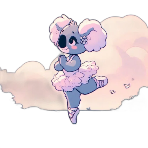 creature, flower, staff, dress transparent PNG cut-out