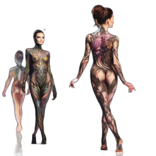 dress, concept art, fantasy art, 3d render transparent PNG cut-out