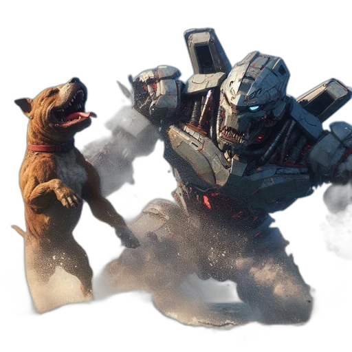 creature, dragon, animal, robot transparent PNG cut-out