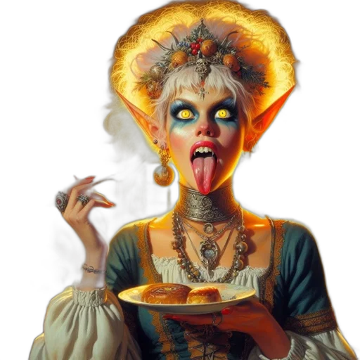 food, face, fantasy art, concept art transparent PNG cut-out