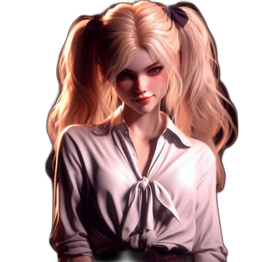 staff, hair, face, dress transparent PNG cut-out