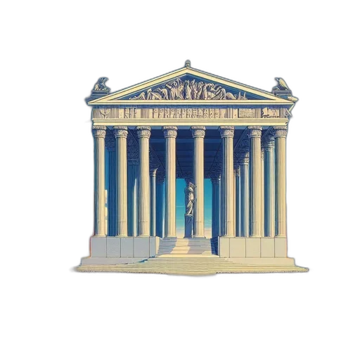 building, vaporwave, 3d render, concept art transparent PNG cut-out